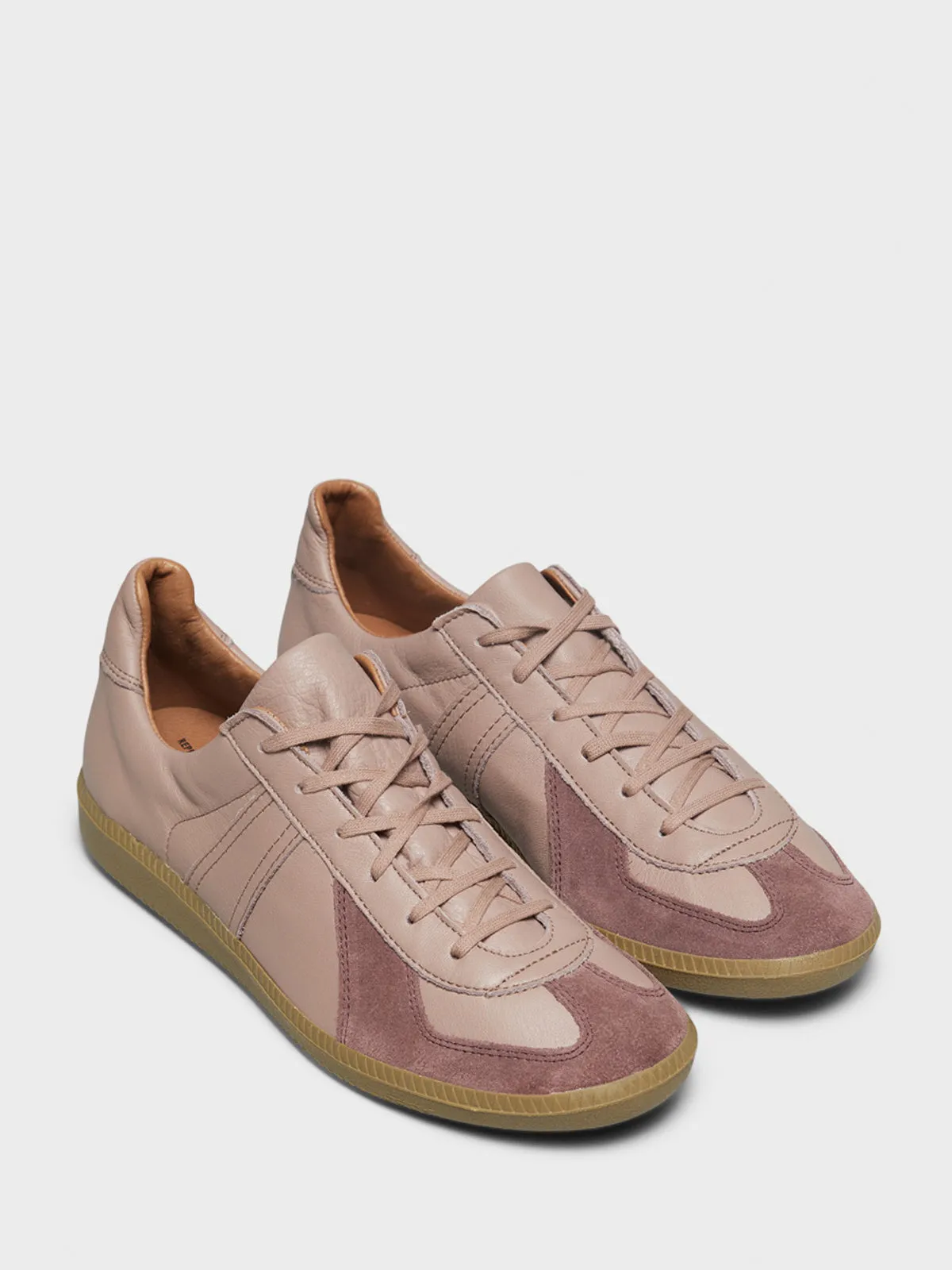 1700L German Military Sneakers in Brown Rose