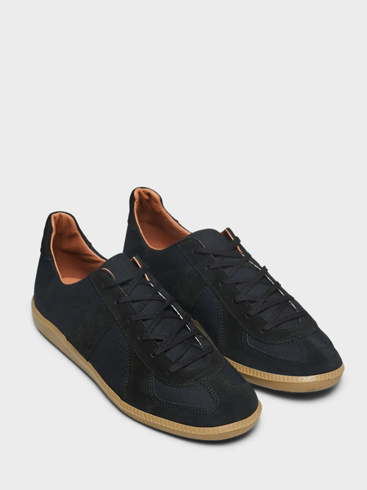 1700VEF German Military Sneakers in Black