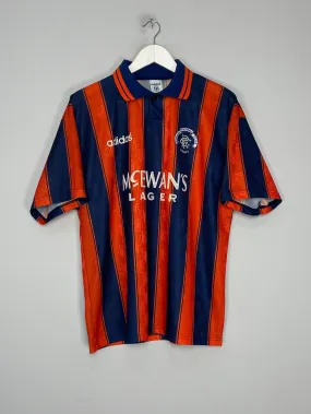 1993/94 RANGERS AWAY SHIRT (M) ADIDAS