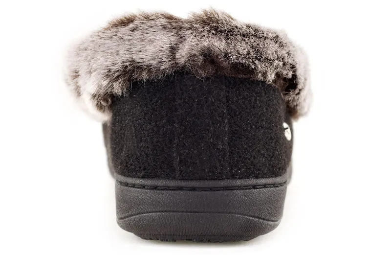 Acorn Chinchilla Collar - Women's Slipper