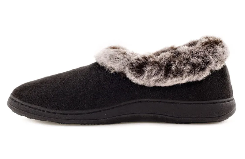 Acorn Chinchilla Collar - Women's Slipper