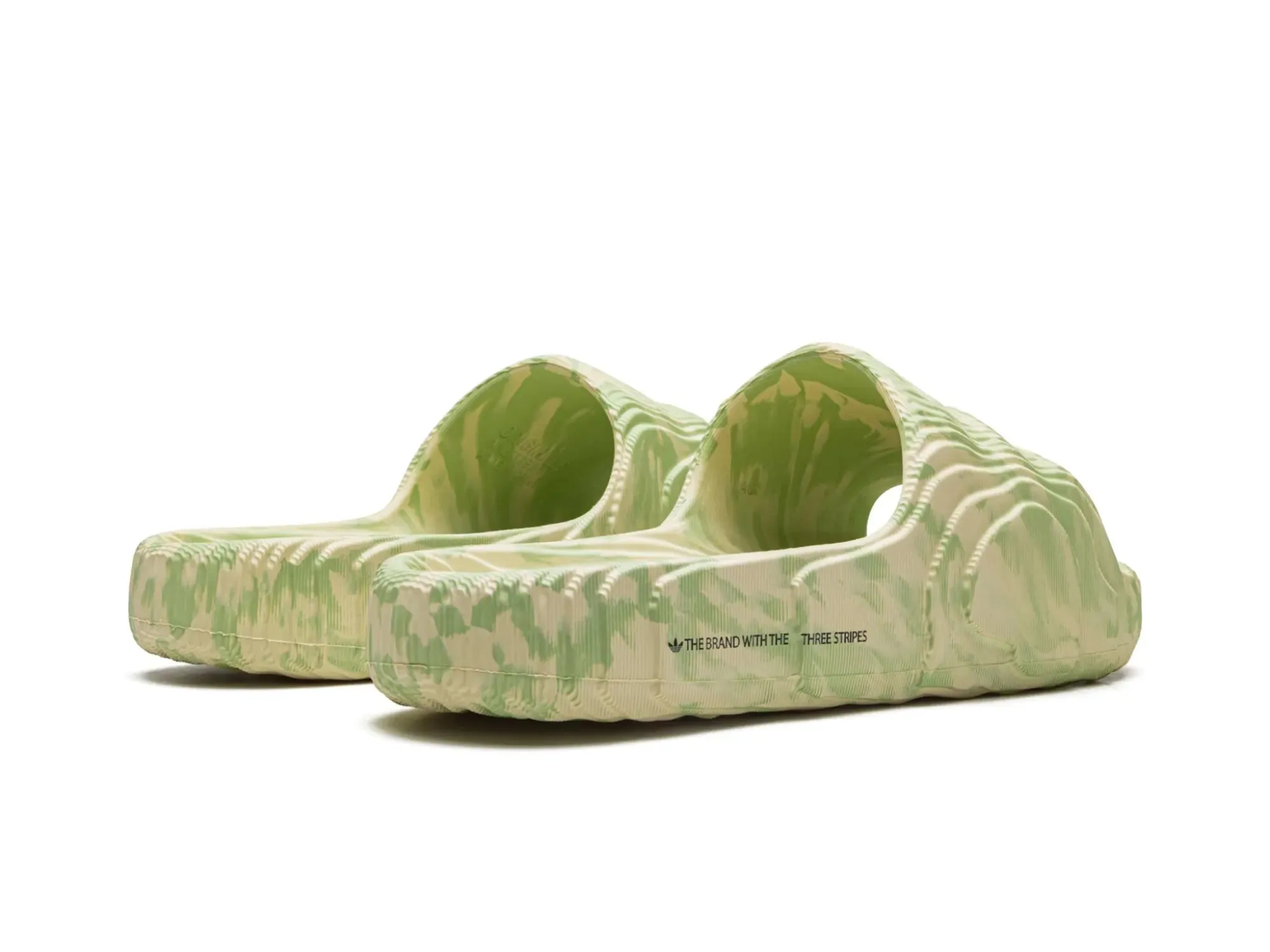 Adidas Adilette 22 Slides "Magic Lime Desert Sand"