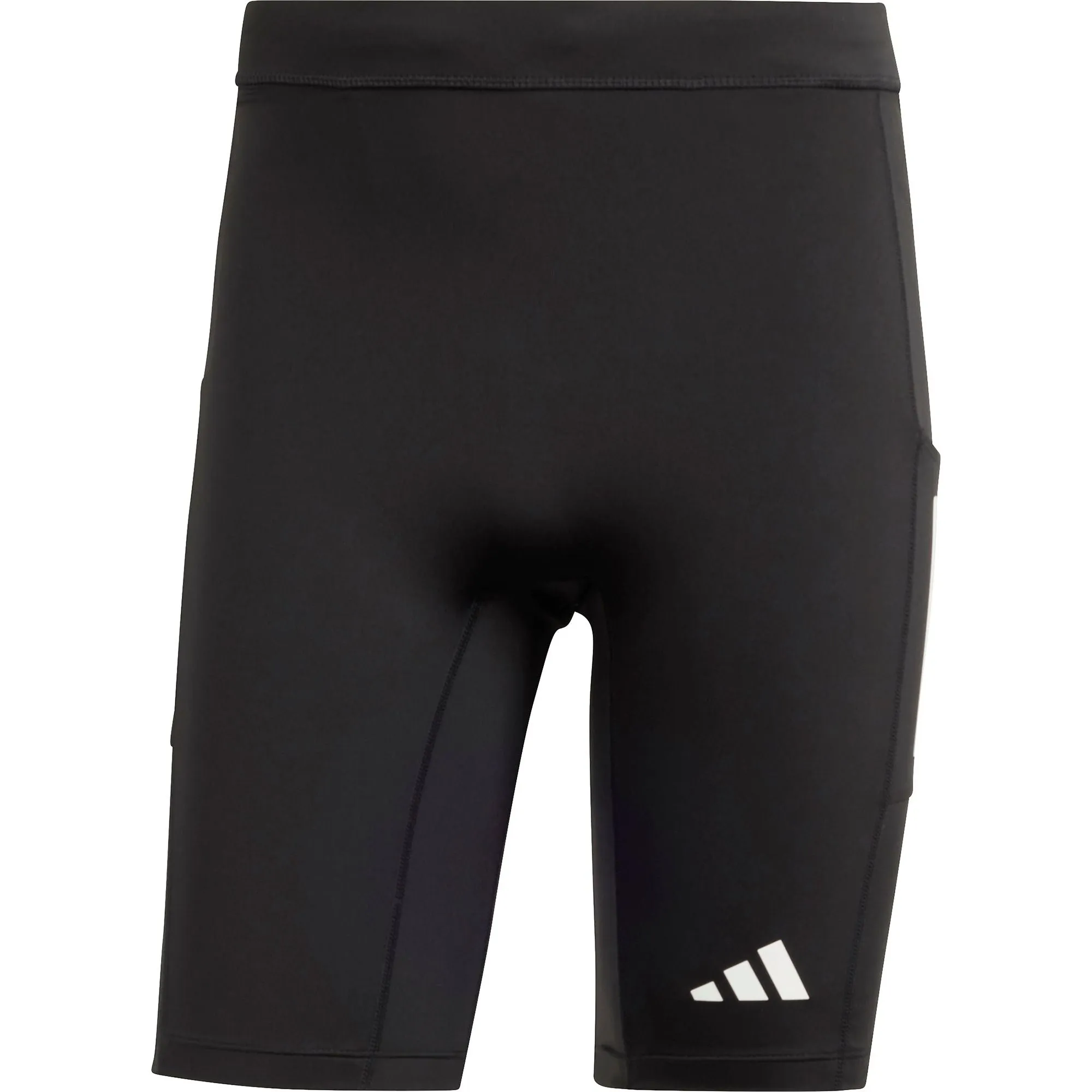 adidas Own The Run Mens Short Running Tights - Black