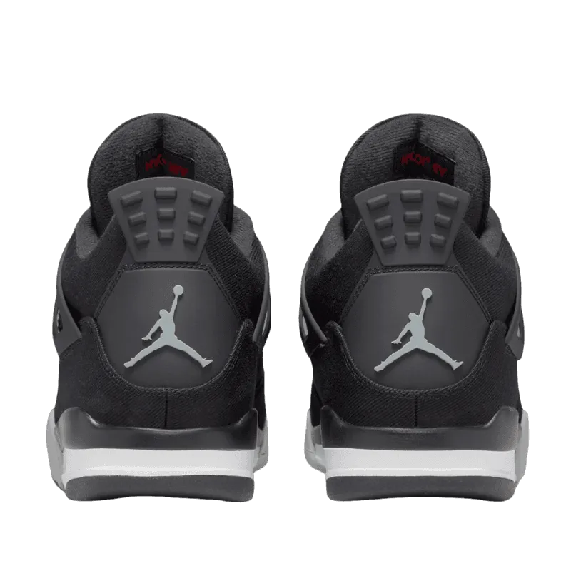 Air Jordan 4 Black Canvas