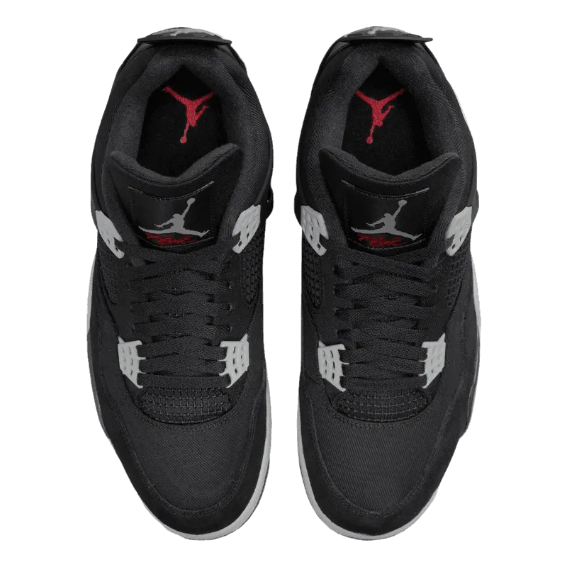 Air Jordan 4 Black Canvas