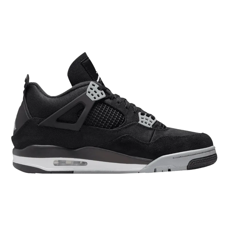 Air Jordan 4 Black Canvas