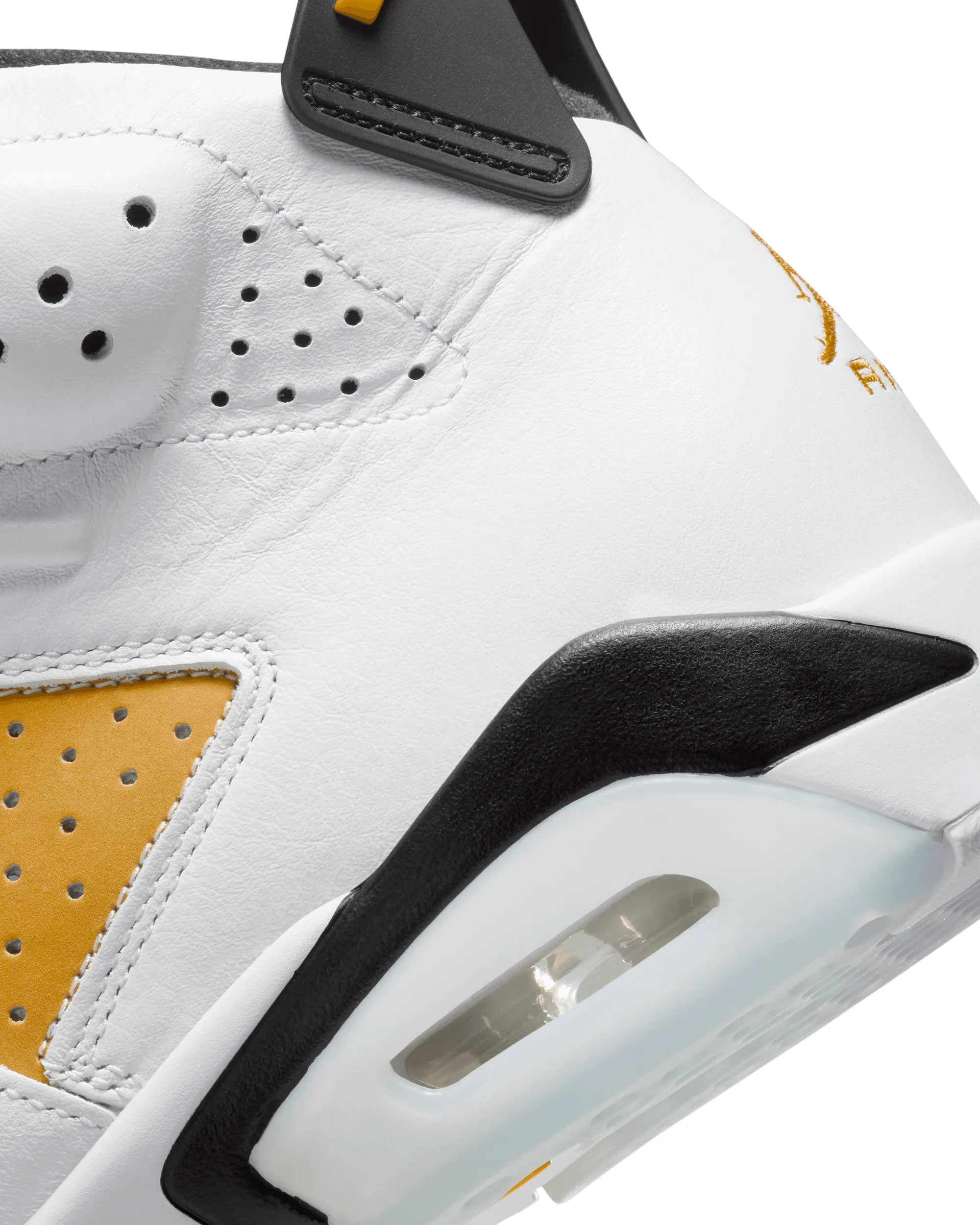 Air Jordan 6 Retro - White / Yellow Ochre-Black