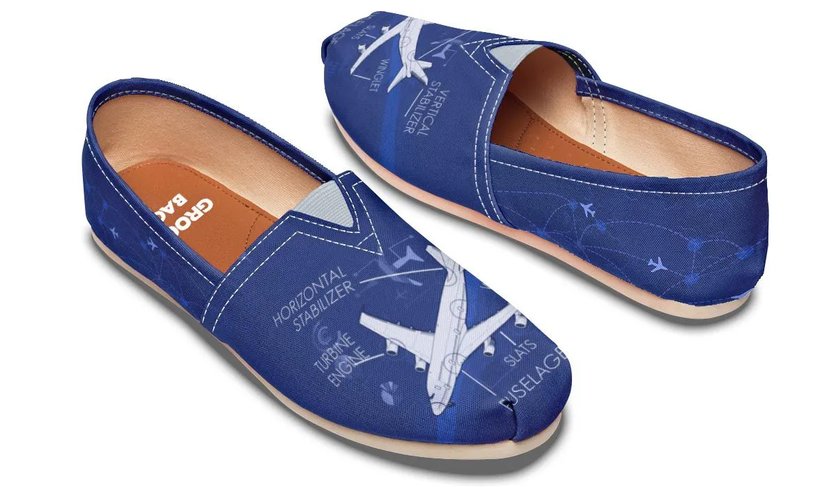 Airplane Diagram Casual Shoes