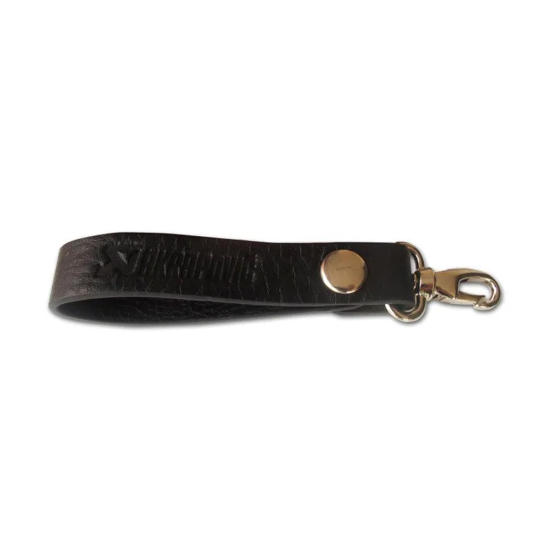 AKRAPOVIC 800965 Leather Loop Keychain - black