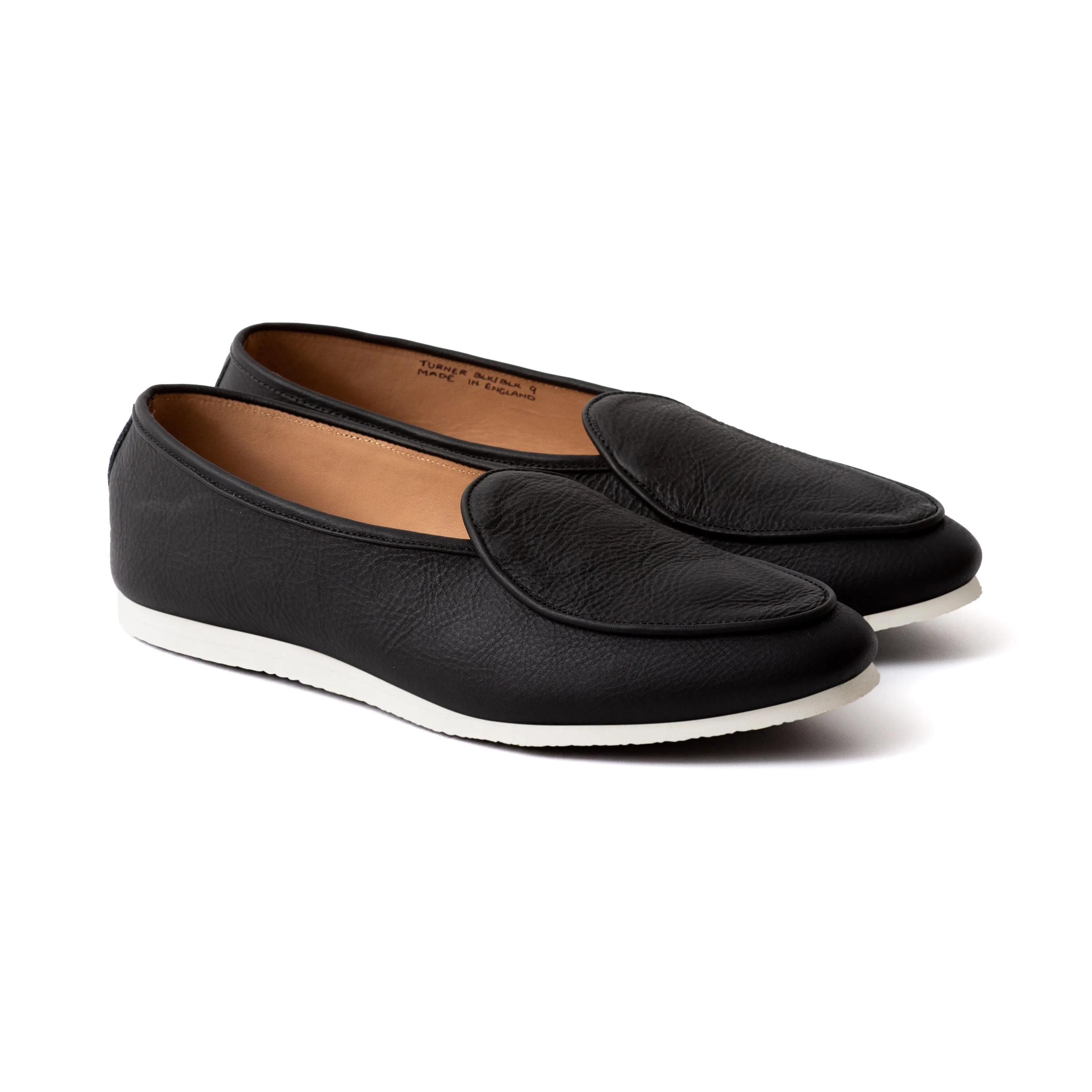 Artizan Belgian Slipper - Black Calf