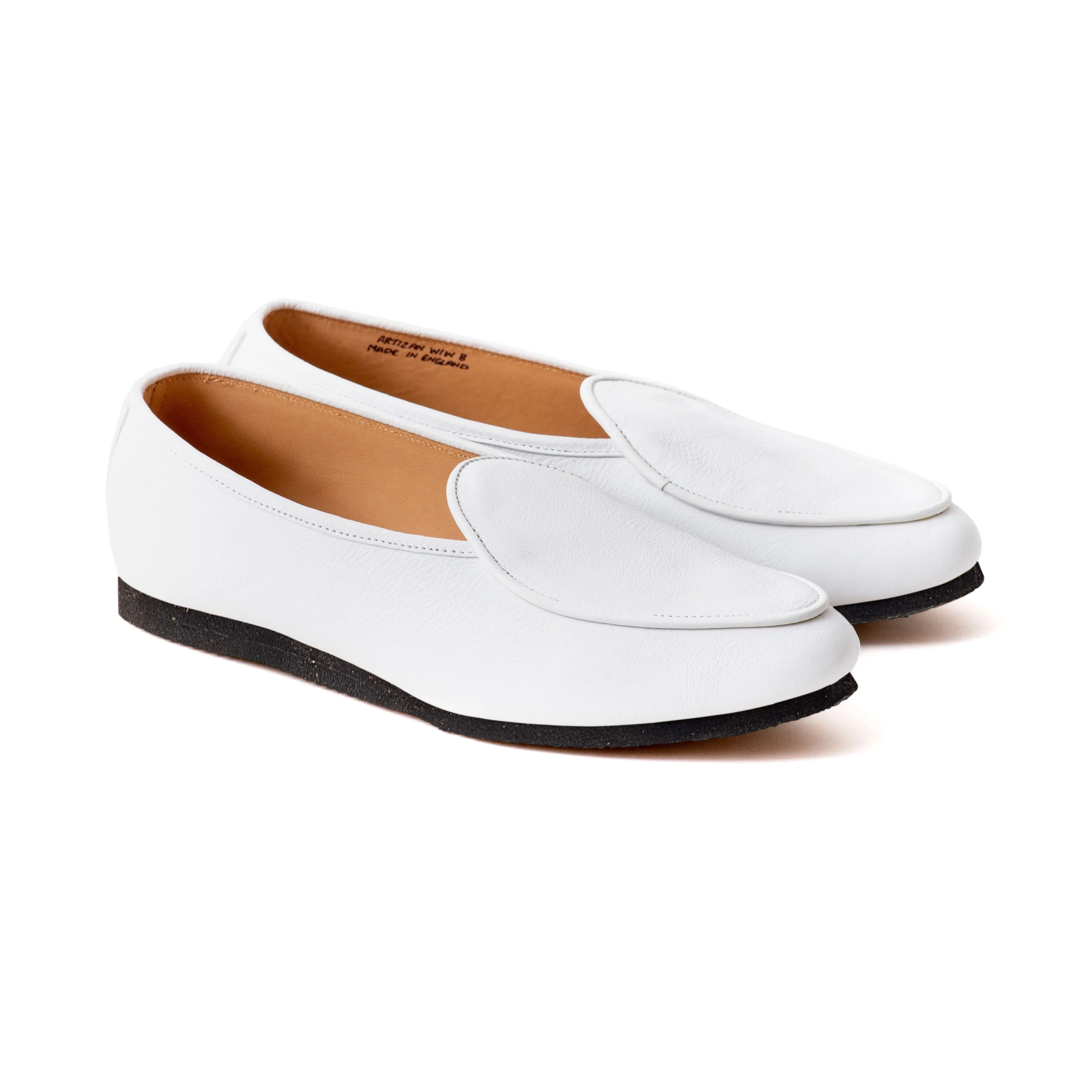 Artizan Belgian Slipper - White Calf