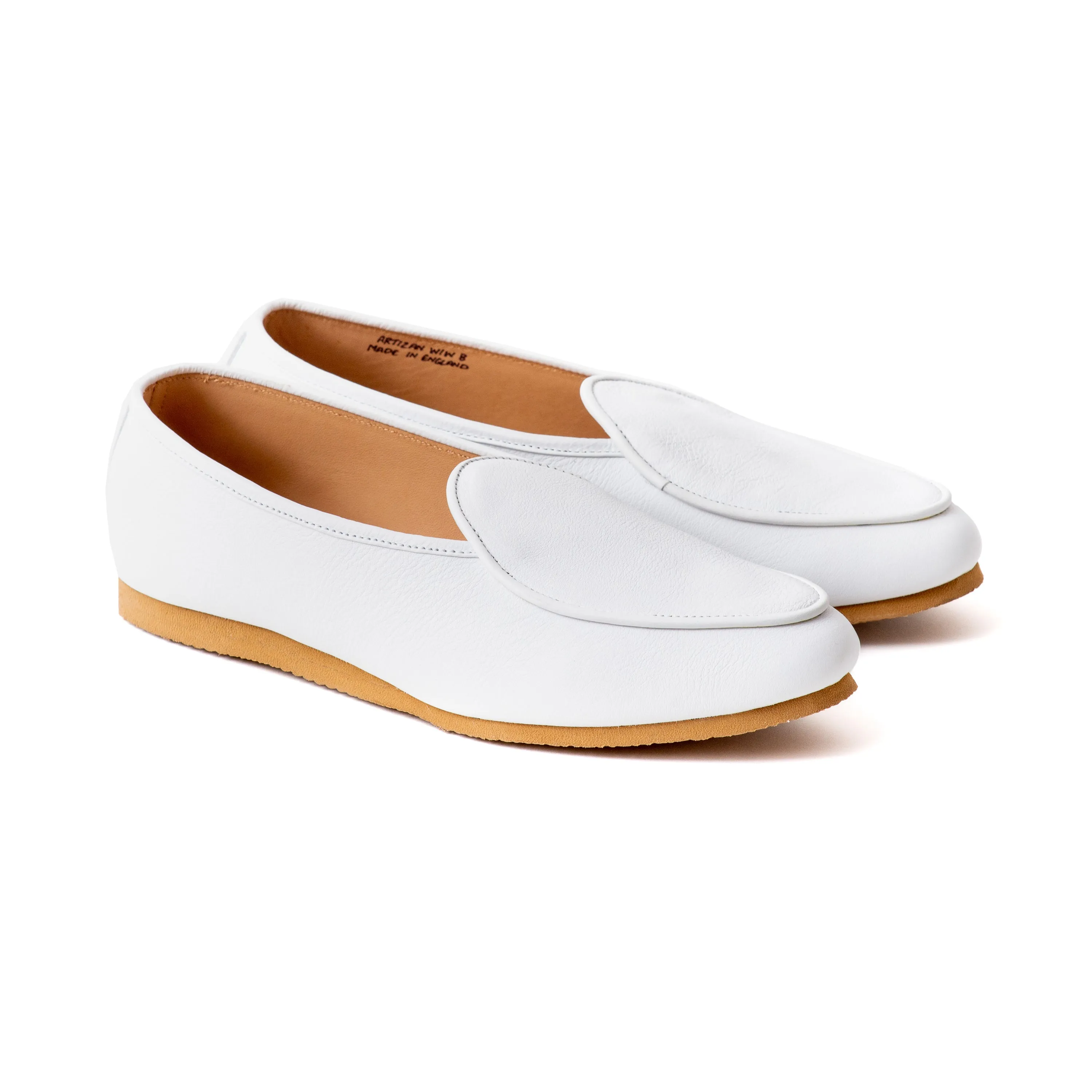 Artizan Belgian Slipper - White Calf