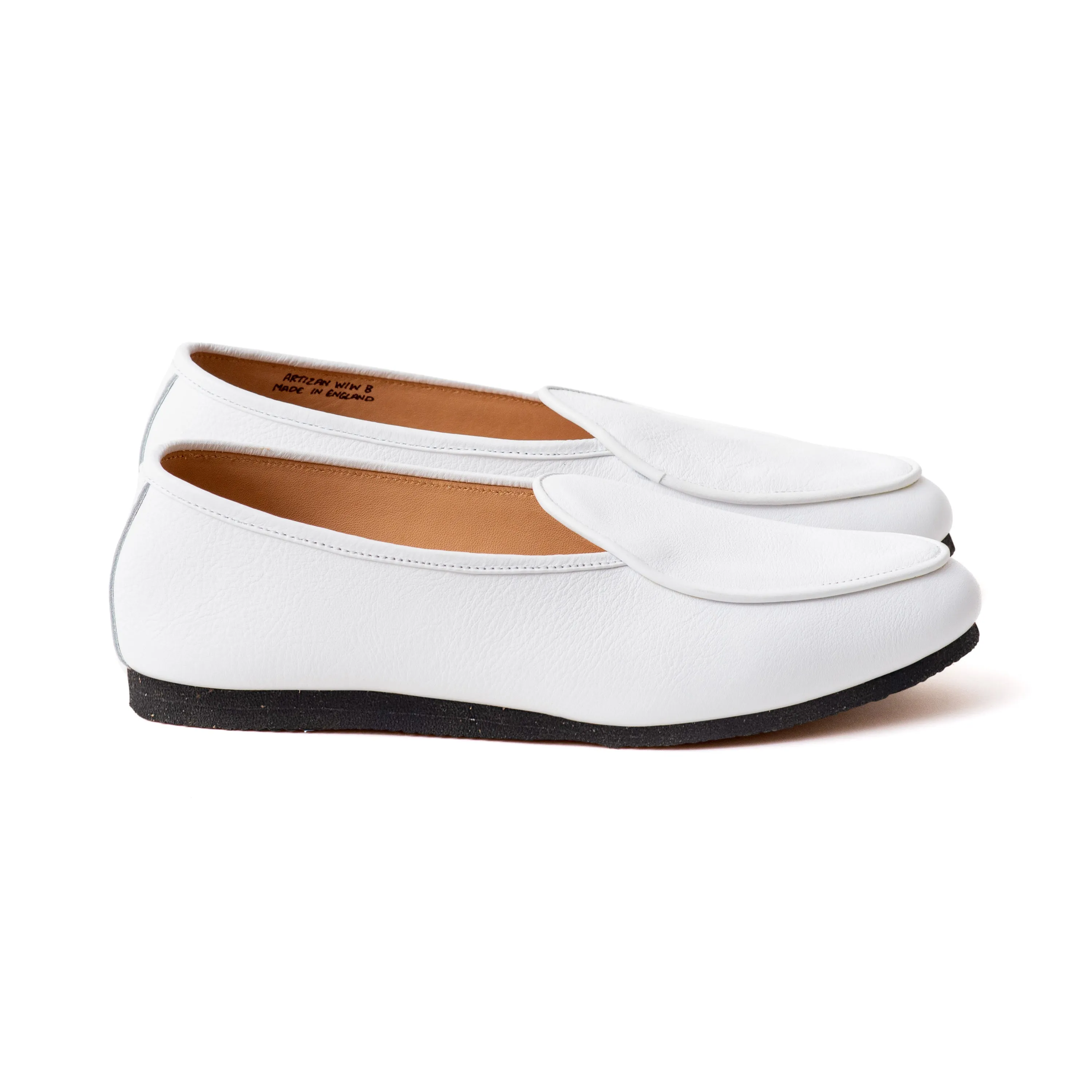 Artizan Belgian Slipper - White Calf