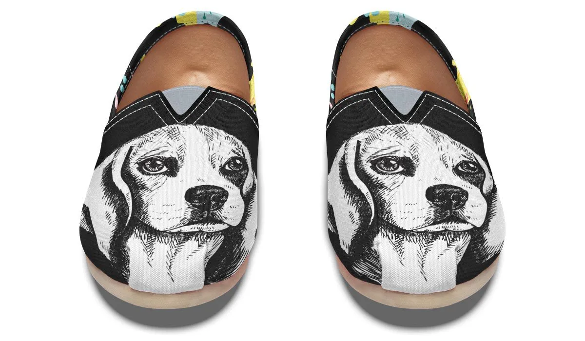 Artsy Beagle Casual Shoes