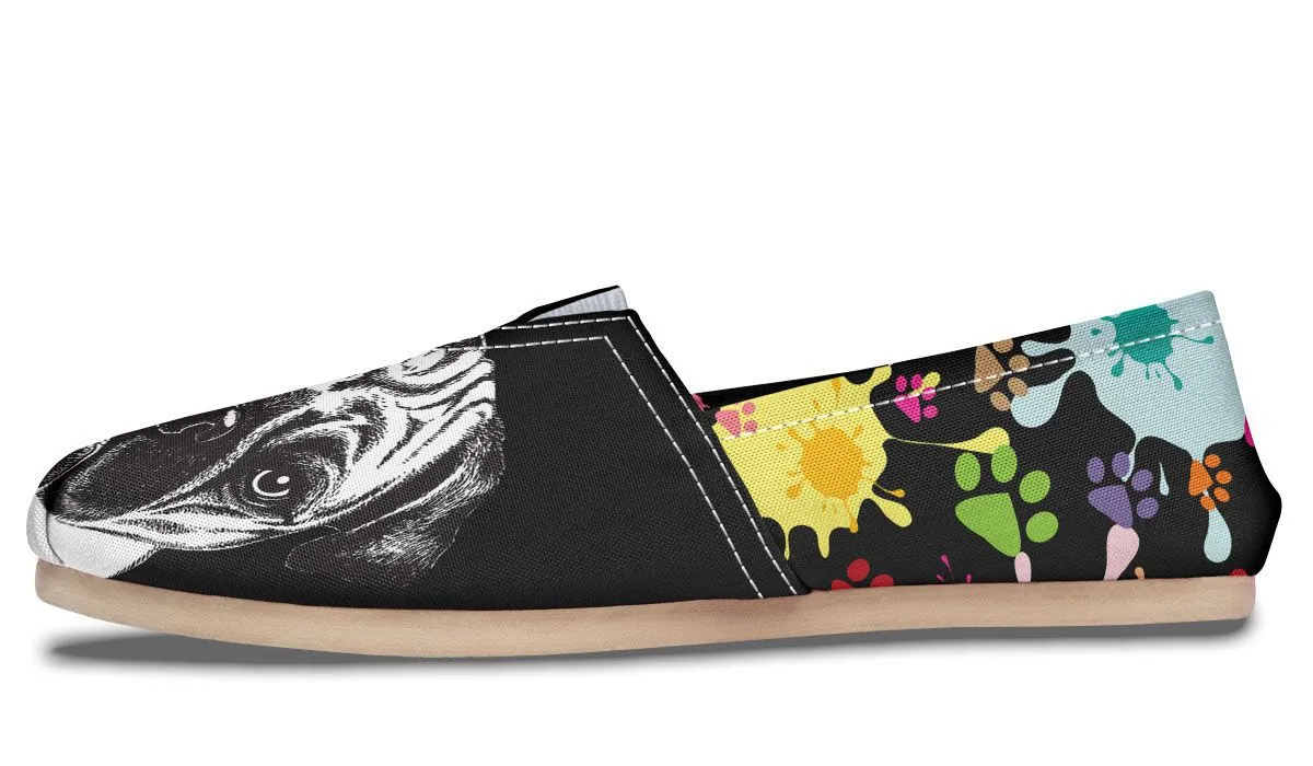 Artsy Pug Casual Shoes