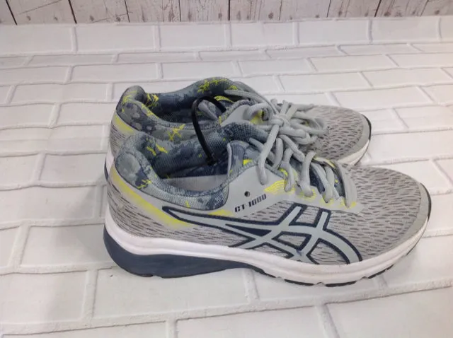 Asics Gray & Yellow Sneakers Size 5