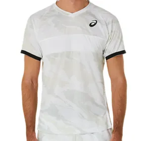 Asics Match Graphic Short Sleeved Men Top - Brilliant White