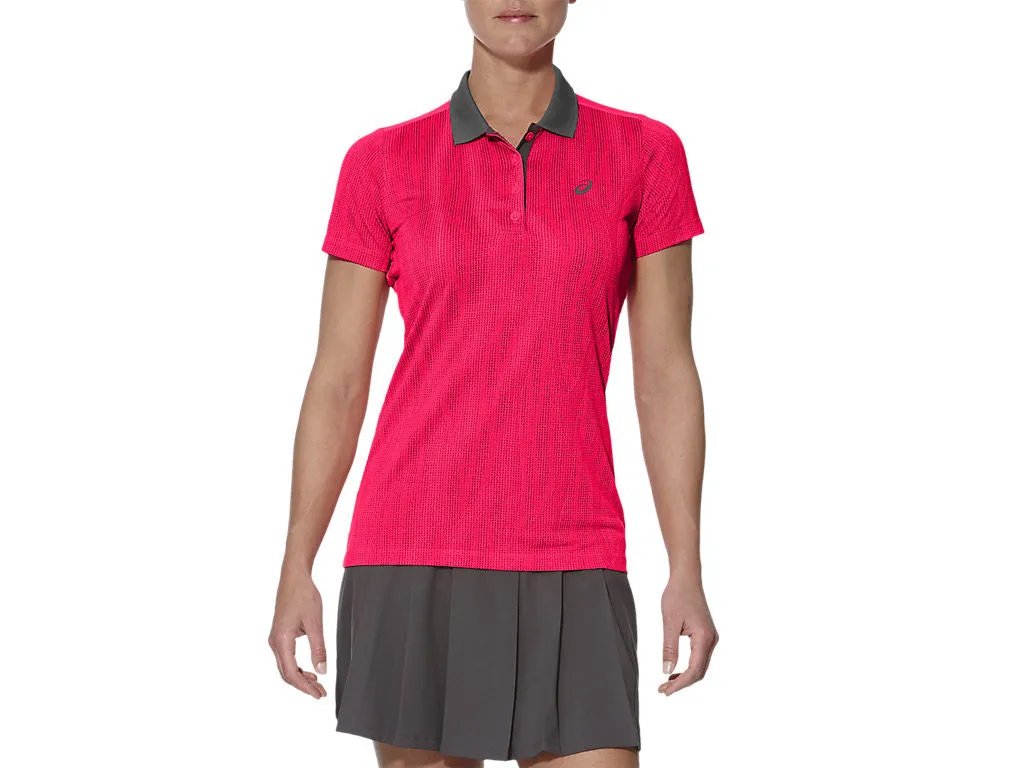 Asics Short Sleeve Polo Diva Pink