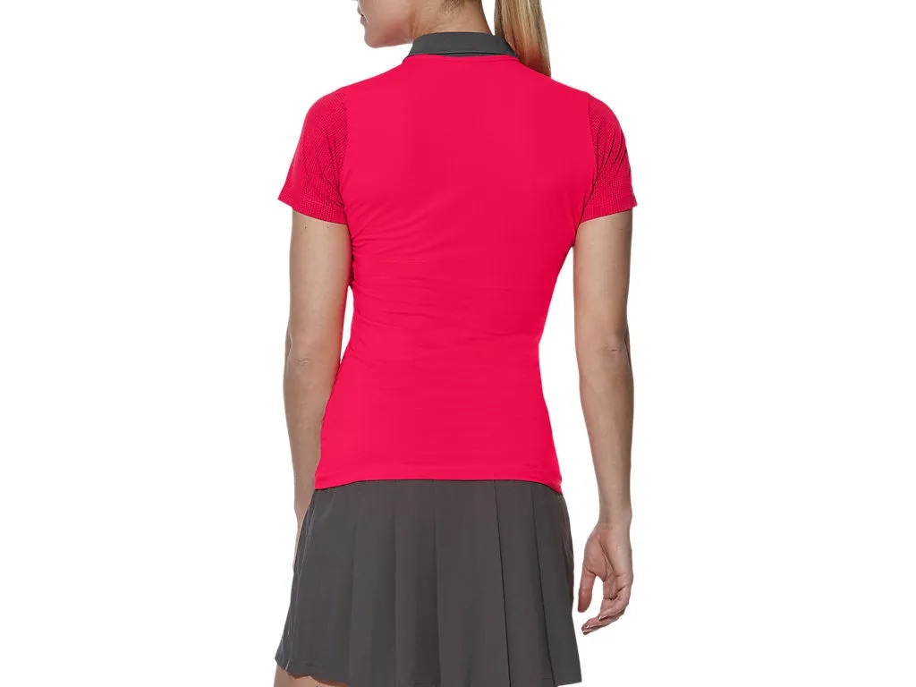 Asics Short Sleeve Polo Diva Pink