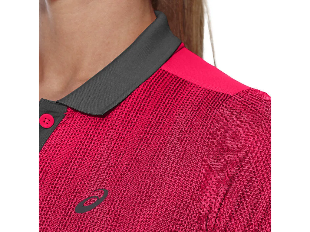 Asics Short Sleeve Polo Diva Pink