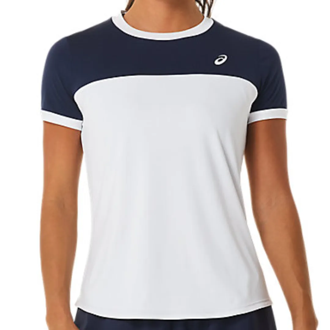 Asics Women Court SS Top - Brilliant White/Midnight