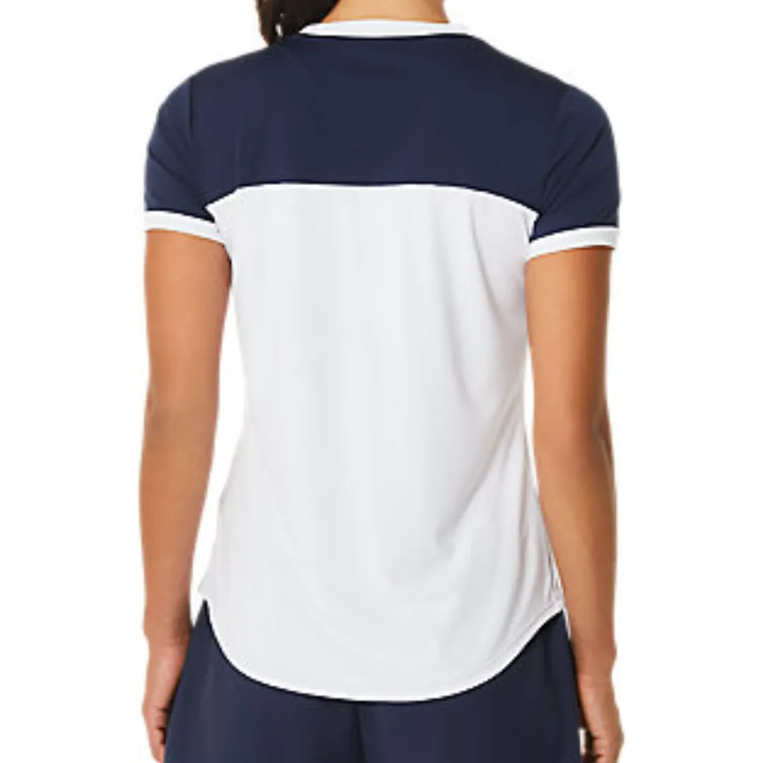 Asics Women Court SS Top - Brilliant White/Midnight