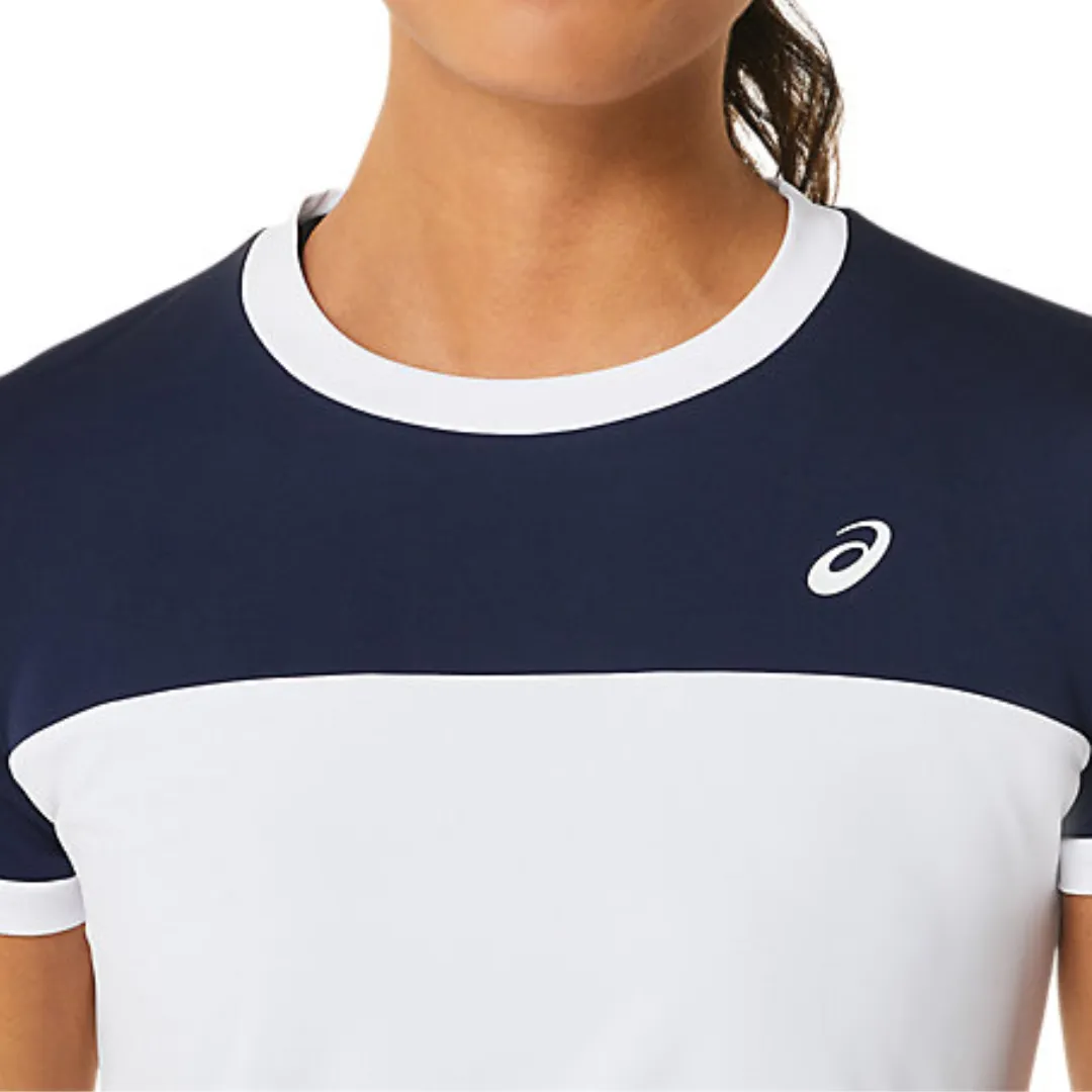 Asics Women Court SS Top - Brilliant White/Midnight