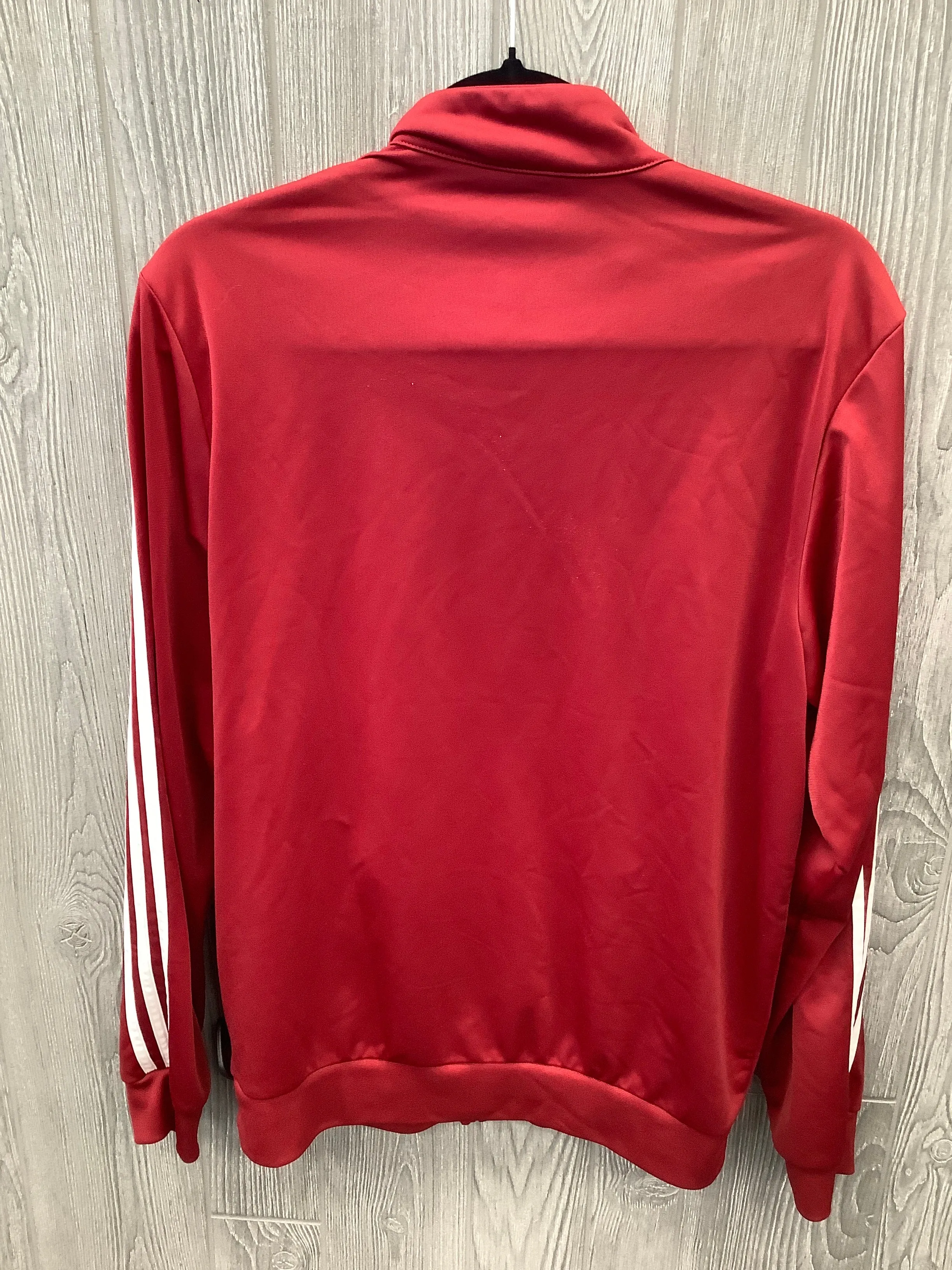 Athletic Jacket By Adidas In Red, Size: M