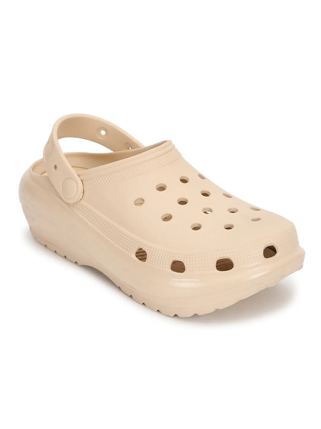 Beige PU Slip-On Croc Flats (TC-RS3496-NUD)