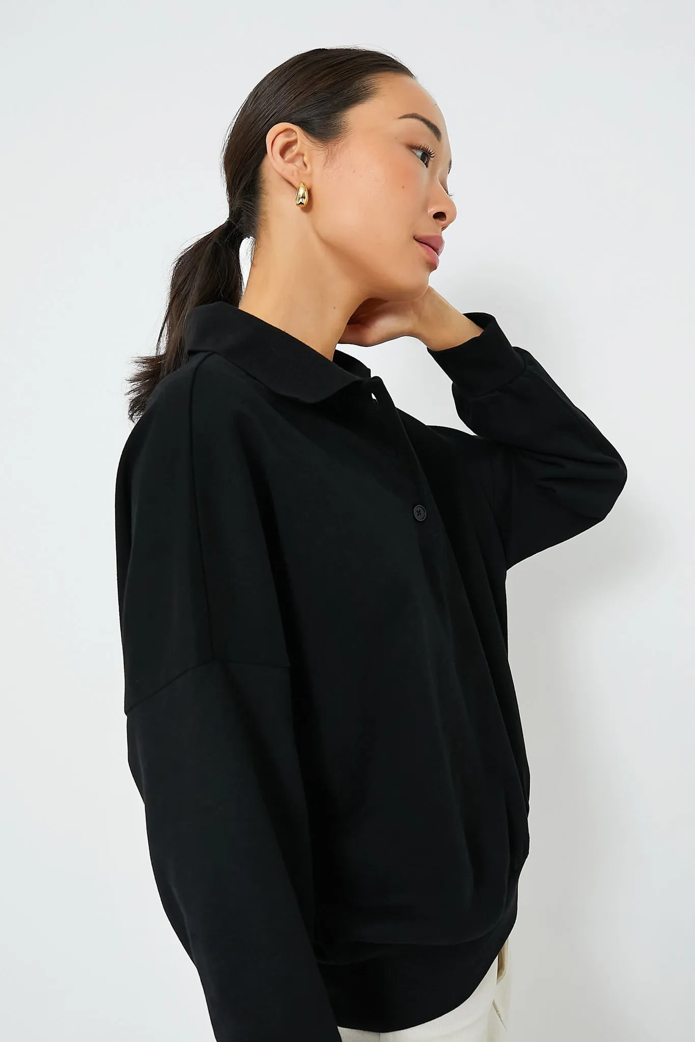 Black Bode Polo Sweatshirt