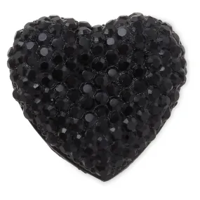 Black Spiky Heart Jibbitz