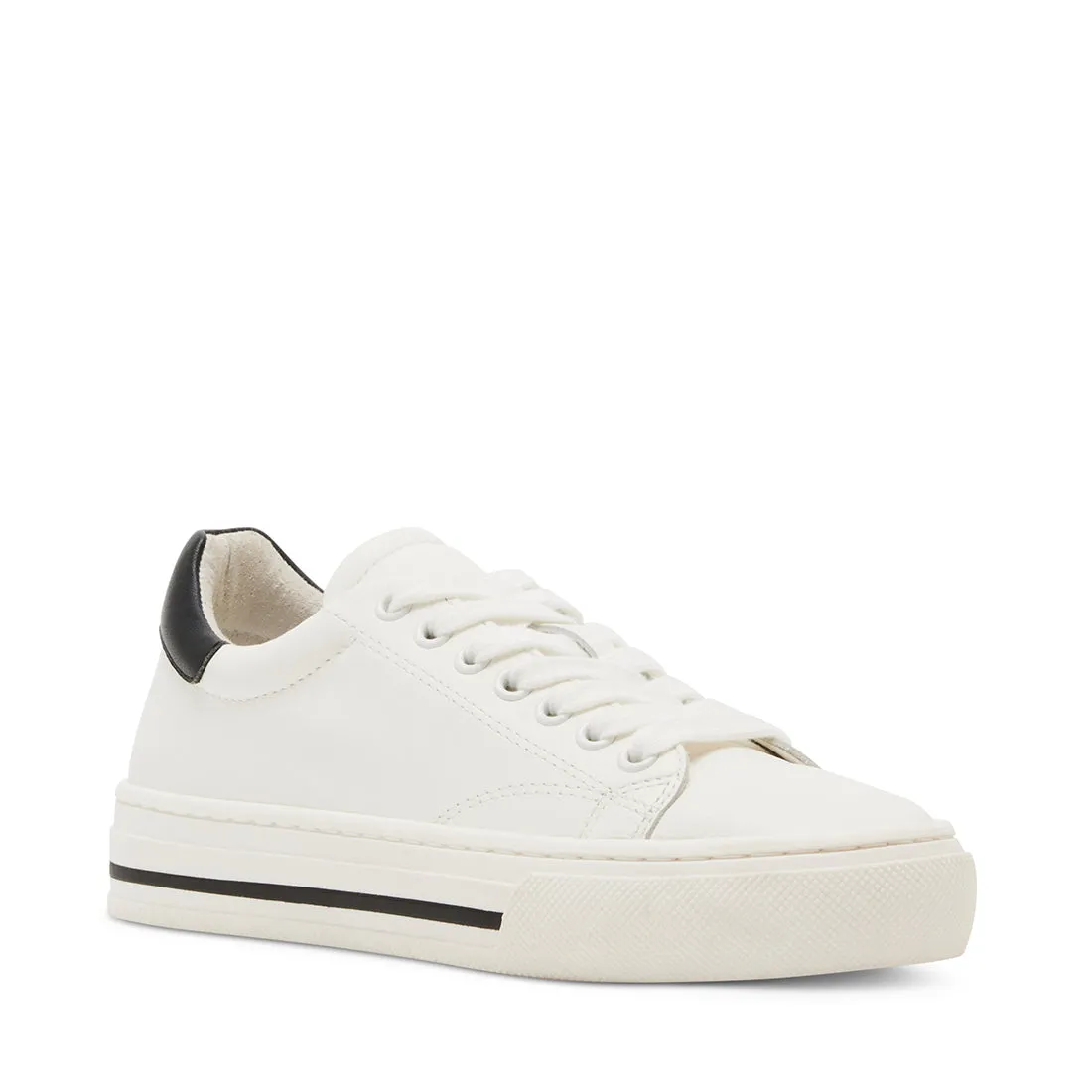 Captive Sneaker WHT/BLK LEATHER