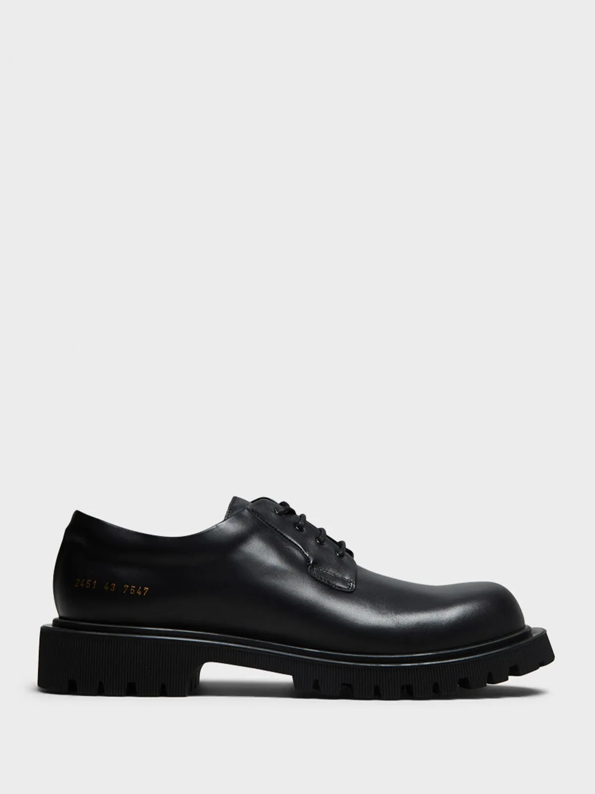 Chunky Derby Shoes in Black