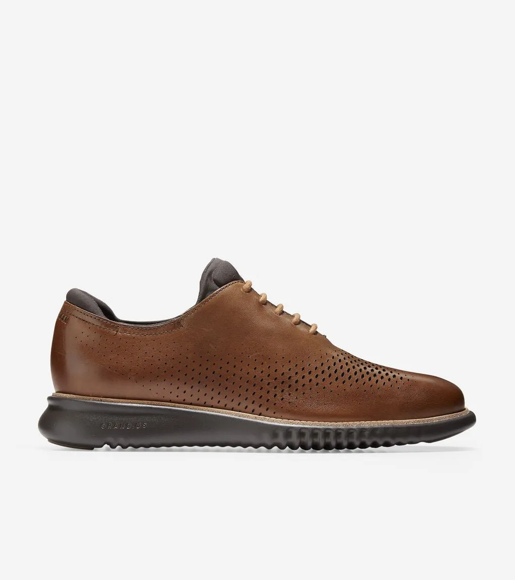 Cole Haan Men's 2.Zerogrand Lined Laser Wingtip C25351 - British Tan/Java