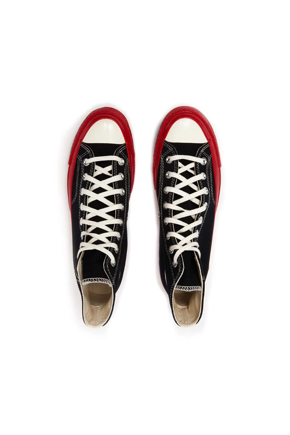 Comme des Garcons PLAY x Converse Chuck 70 High Shoes Black/Red