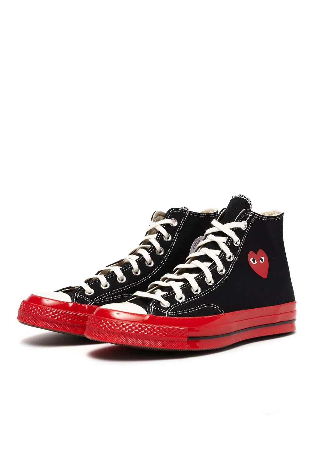 Comme des Garcons PLAY x Converse Chuck 70 High Shoes Black/Red