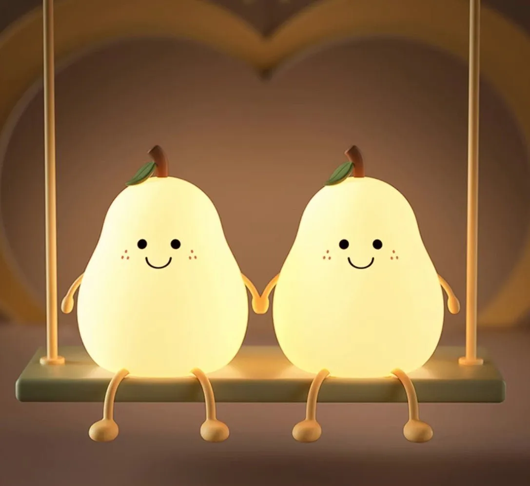 Cute Pear Night Light Lamp