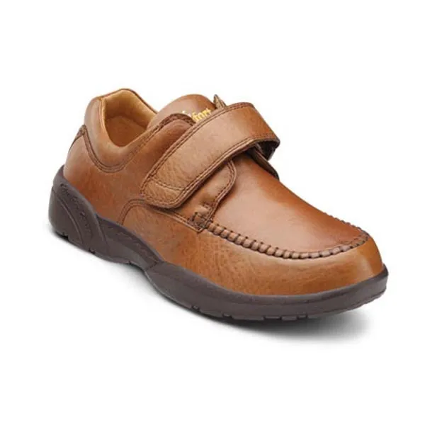 Dr. Comfort Men's Scott Casual Shoes (Chestnut)