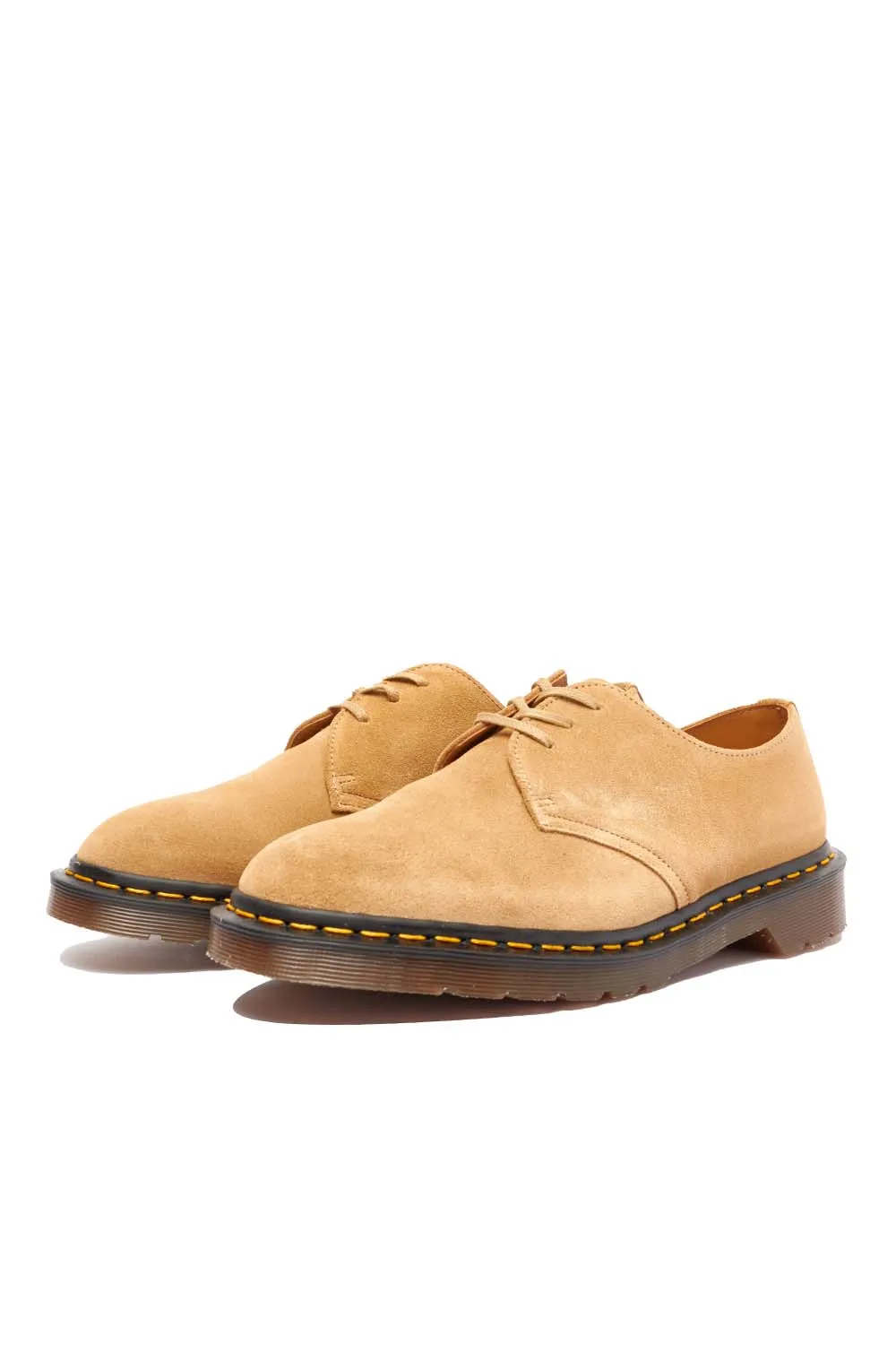 Dr Martens Mens 1461 Shoes 'Almond Beige Buck Suede'