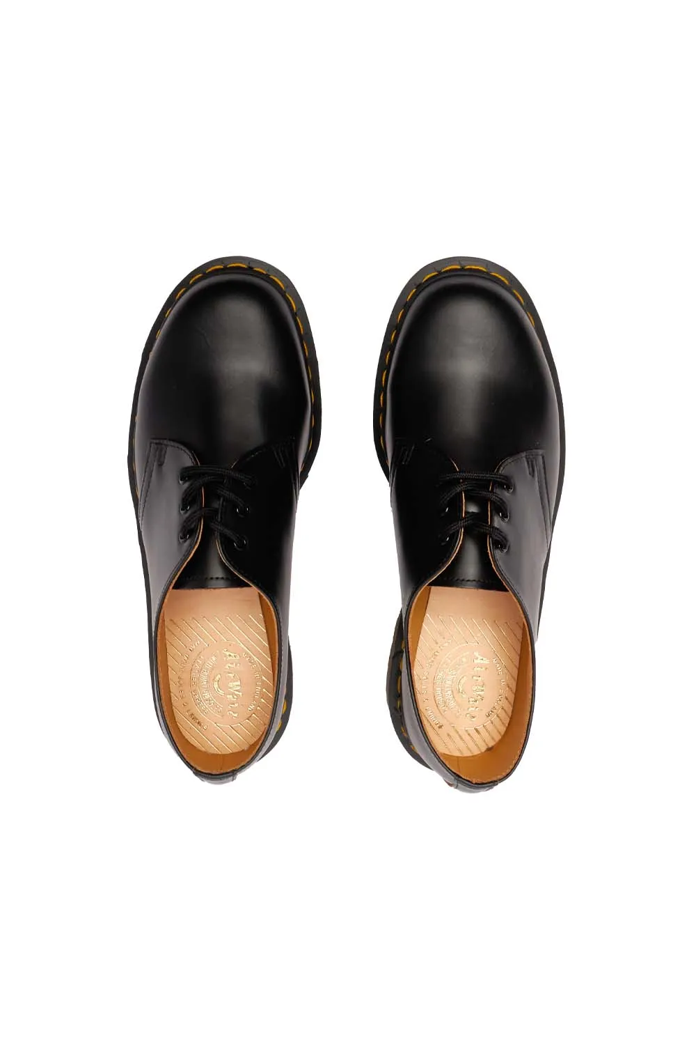 Dr Martens Mens Vintage 1461 Shoes 'Black Quilon'