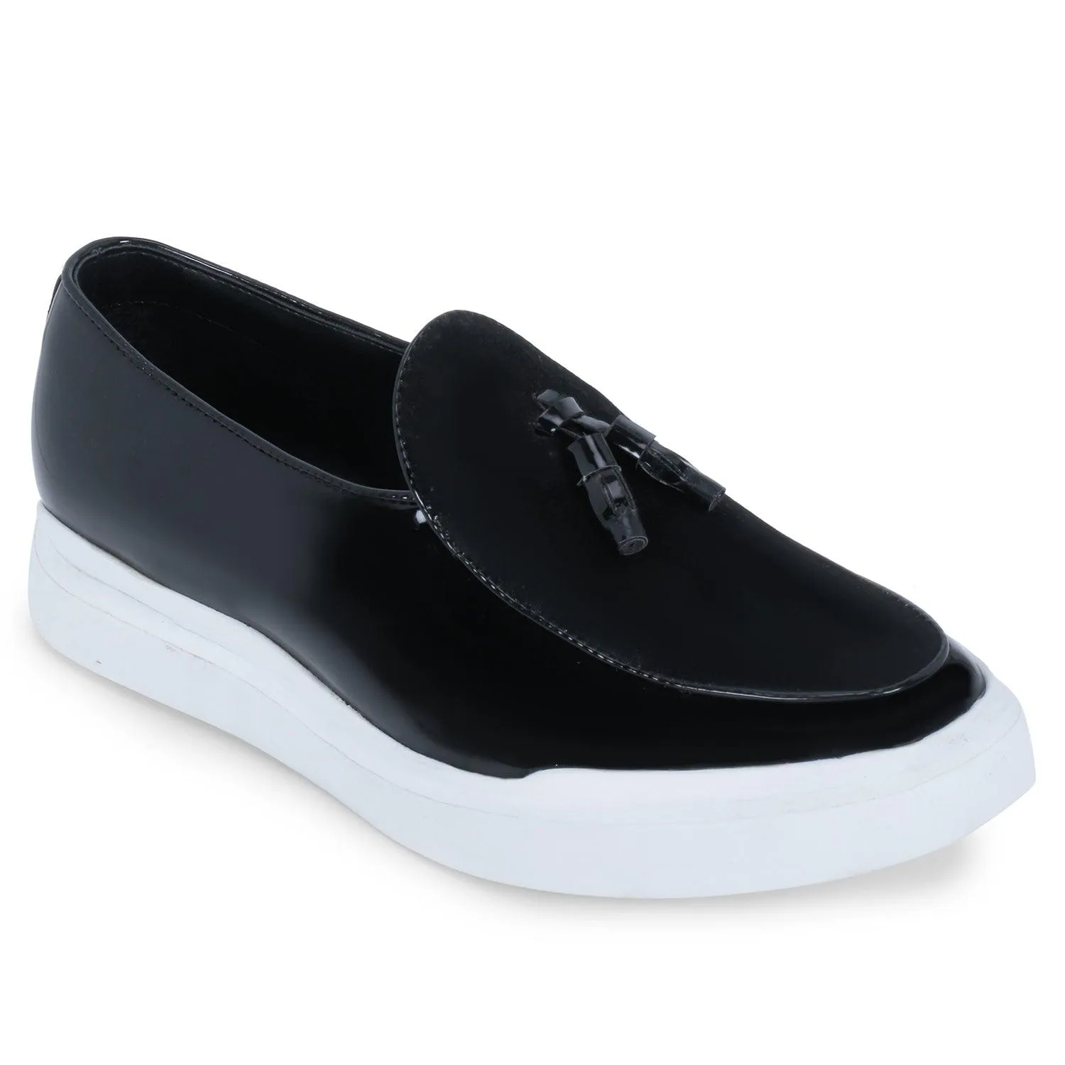 Essen Patent Black Tassel Classic Sneakers