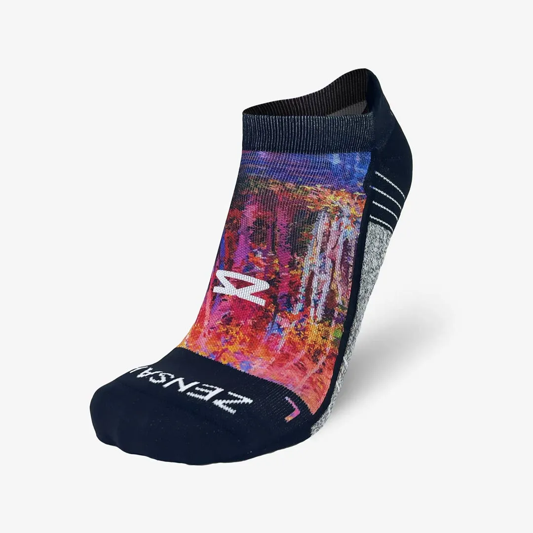 Fall Trees Running Socks (No Show)