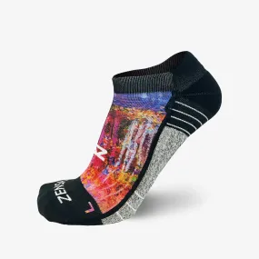 Fall Trees Running Socks (No Show)