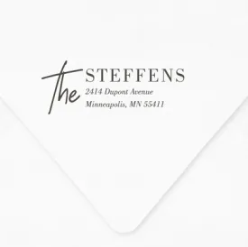 Fashionable Rectangle Return Address Stamp