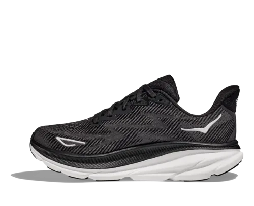 Hoka Clifton 9 Black White Women's