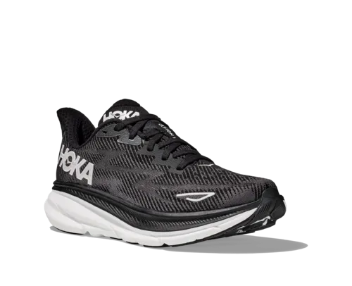 Hoka Clifton 9 Black White Women's