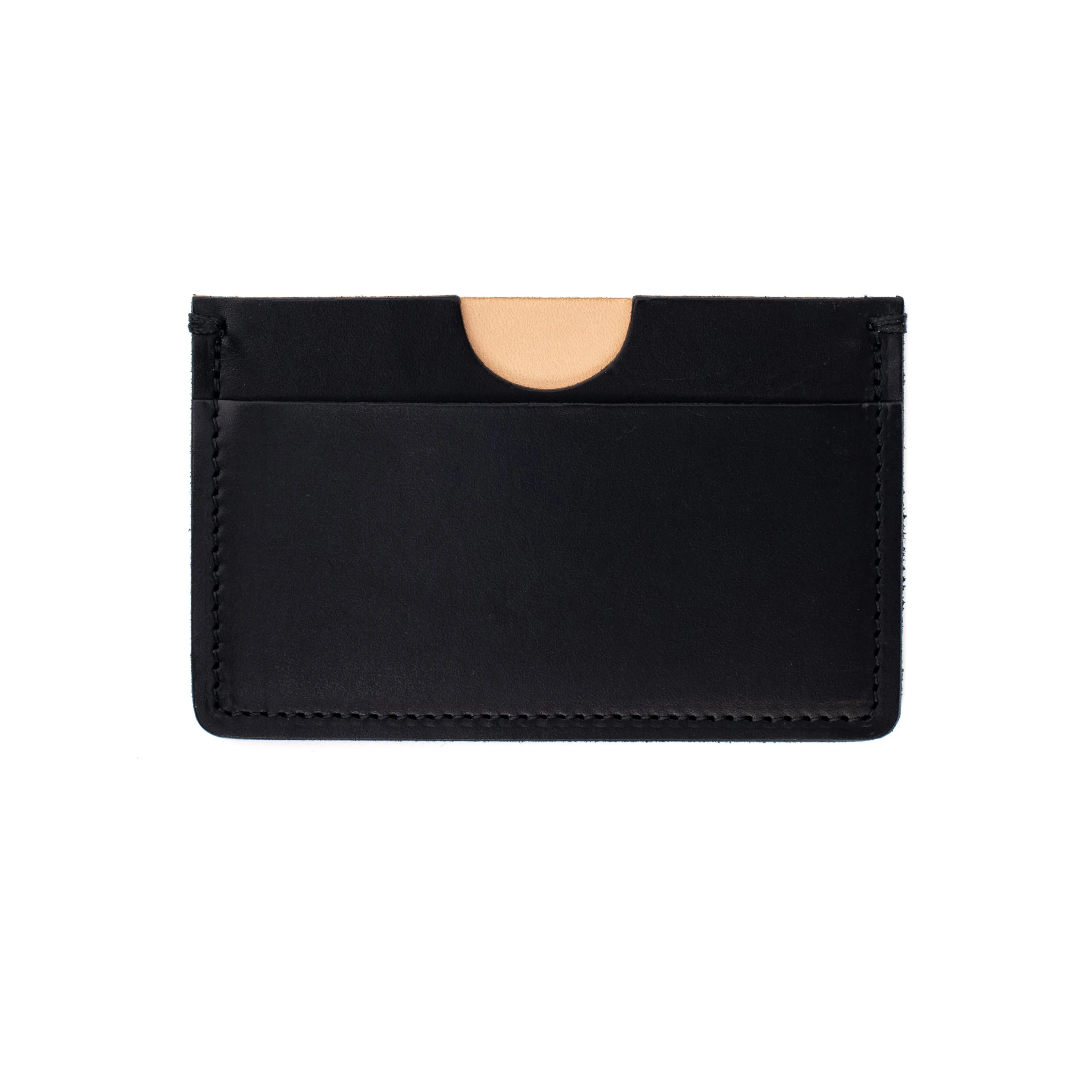 Houghton Card Holder - Black Box Calf