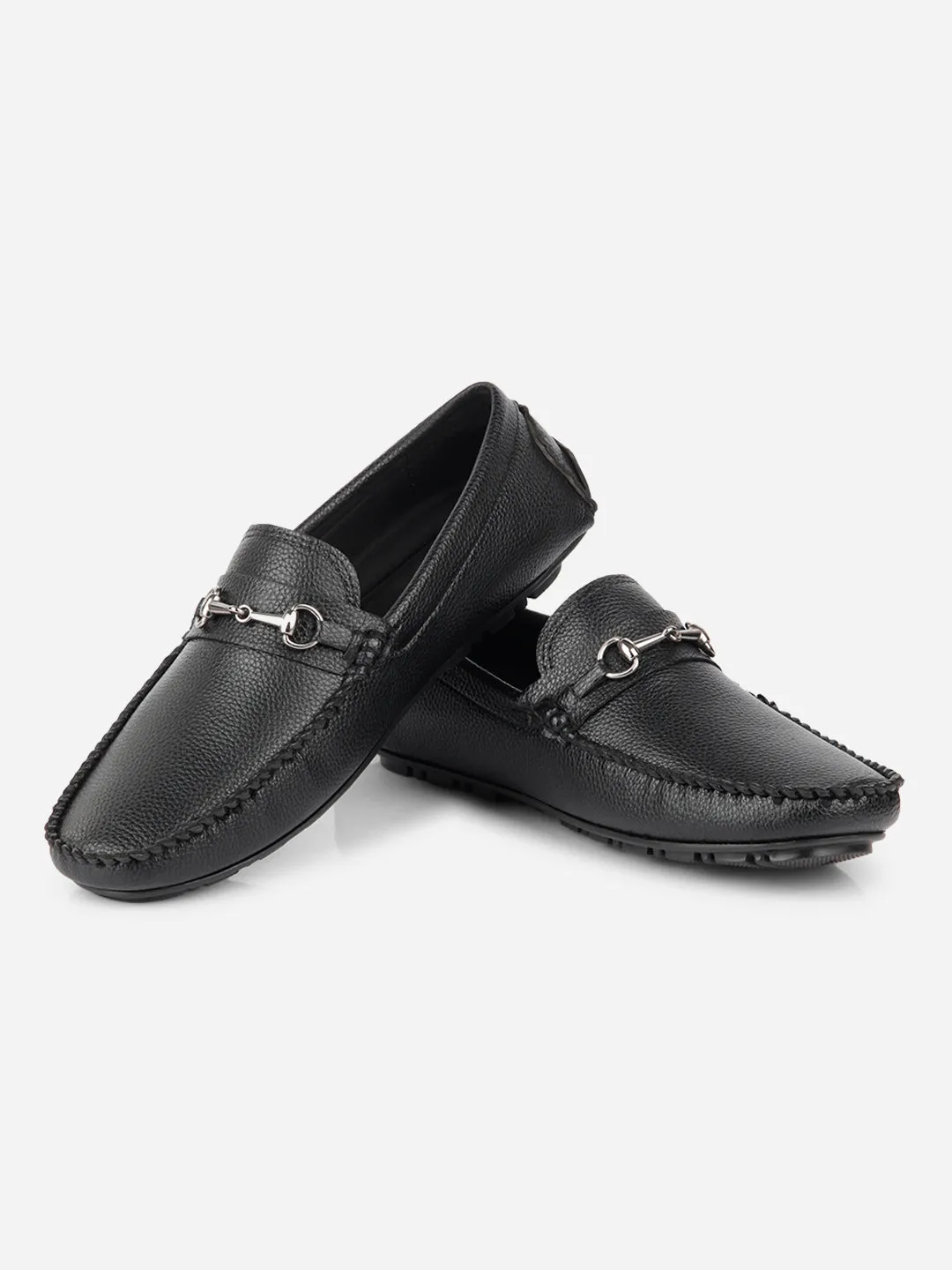 Men's Black Casual Loafer  (IX4102)