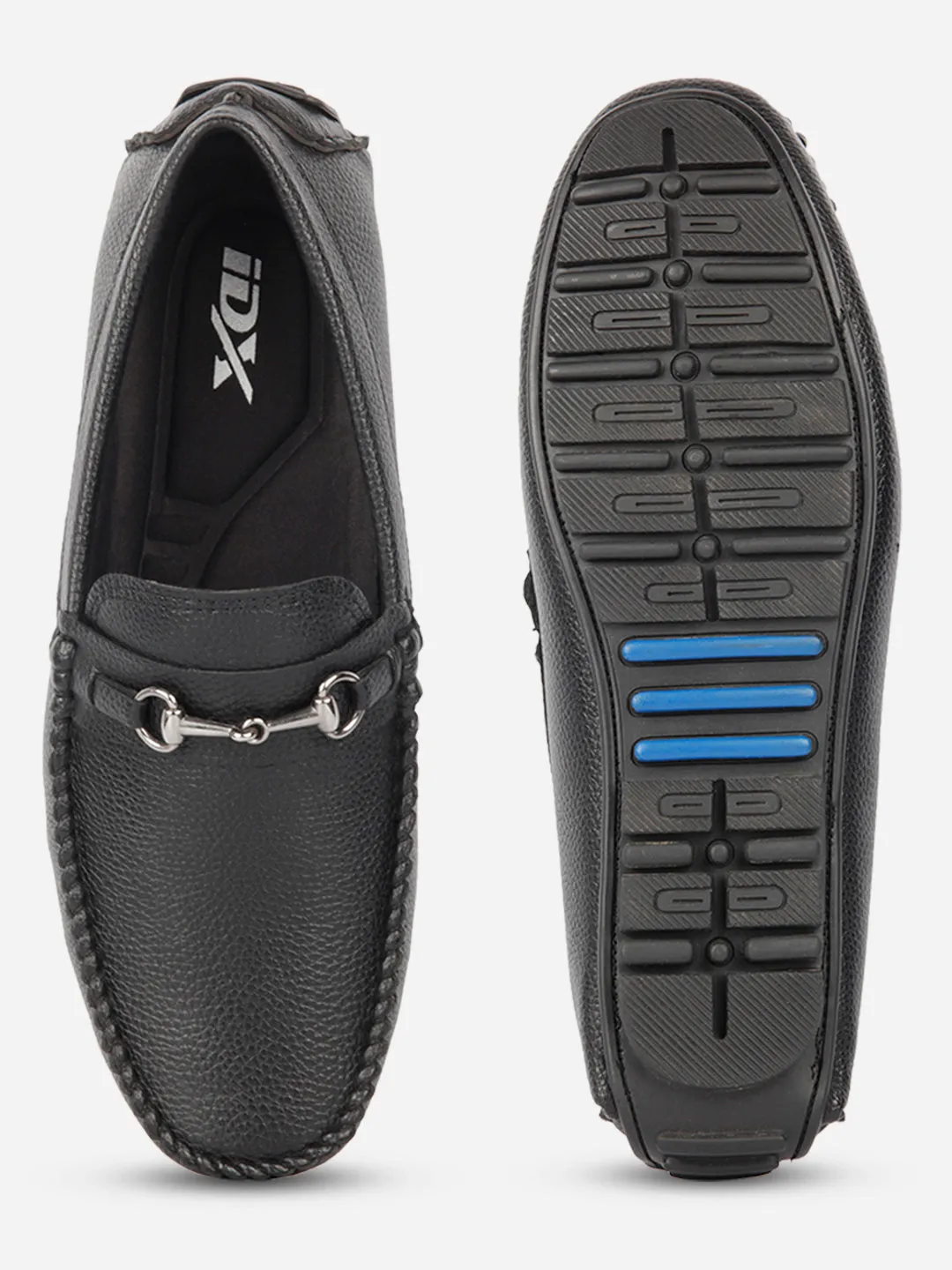 Men's Black Casual Loafer  (IX4102)