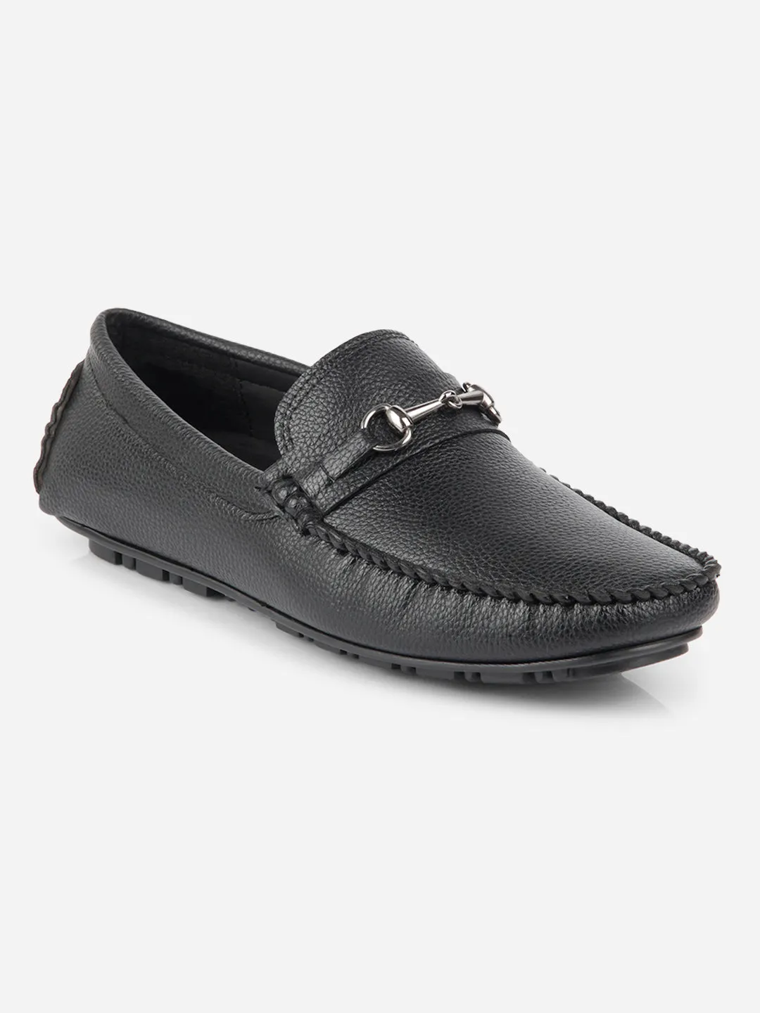 Men's Black Casual Loafer  (IX4102)